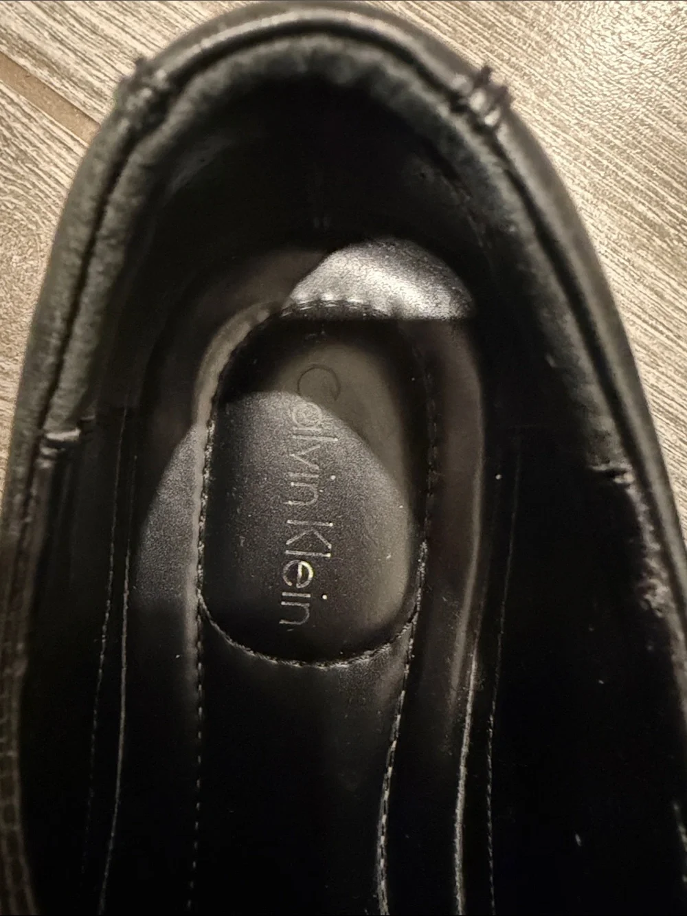 Calvin Klein Men's Black Slip-On Leather Dress Shoes